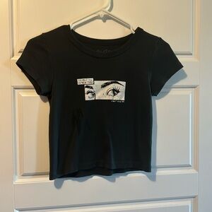 Cropped baby doll t-shirt